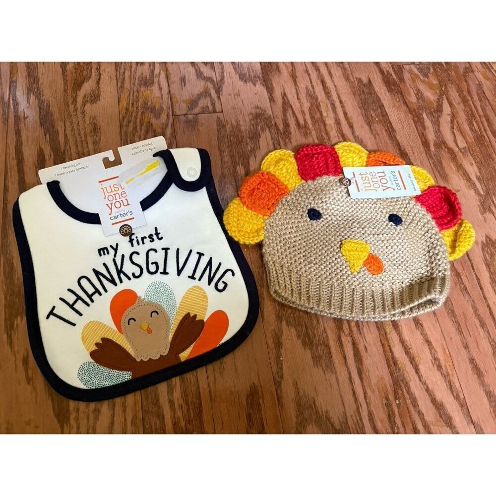 First Thanksgiving Hat & Bib NEW